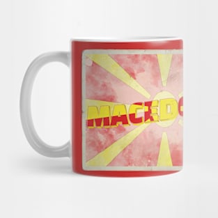 Macedonia Vintage style retro souvenir Mug